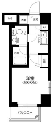 ガリシア浜松町の間取り画像