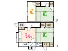 寺田貸家二戸一の間取り画像