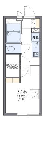 レオパレスハイツ流山の間取り画像