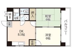 カーサ南大正の間取り画像