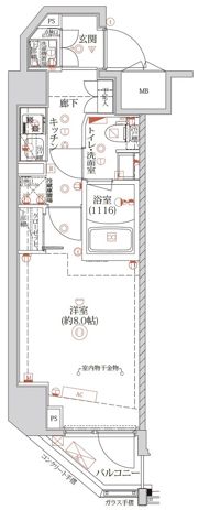 クオリタス蒲田の間取り画像