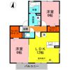 プリマクレールBの間取り画像