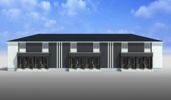 小信中島東鵜飼分新築アパートの外観