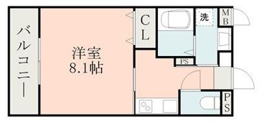 ラ・シック県立大学前Ⅲの間取り画像