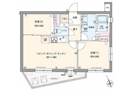 GENOVIA三軒茶屋greenveilの間取り画像