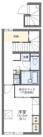 レオパレスリバーサイドの間取り画像