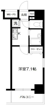 メインステージ茅場町の間取り画像