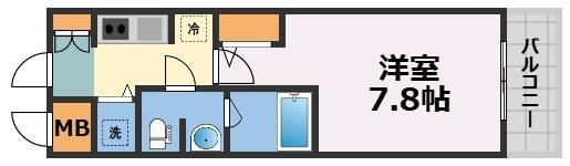 エスライズ東心斎橋の間取り画像