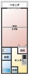 ビアンネートル新保 A棟の間取り画像