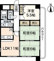 ベルパーク南竹屋の間取り画像