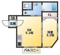 フレンズハウスの間取り画像