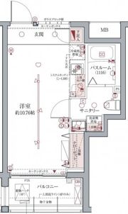 ラグディア高輪の間取り画像