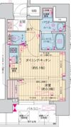 ソルテラス阿波座ウィズの間取り画像