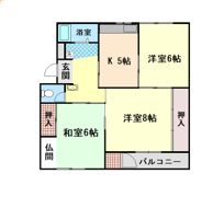 渦が森コーポ6号館の間取り画像