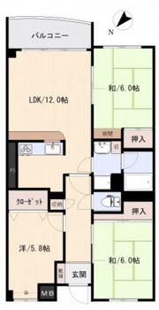 第2つばめマンションの間取り画像