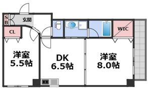 Zeus難波CUBEの間取り画像