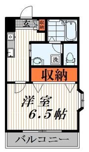 ルネッサンス国立の間取り画像