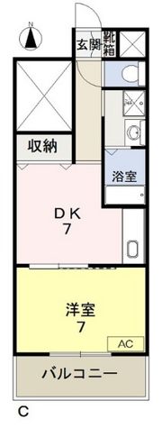 COCO中島田の間取り画像