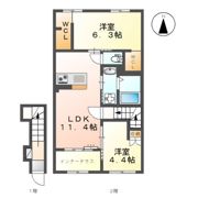 フレスタⅡの間取り画像
