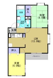 シャトー光の森Cの間取り画像