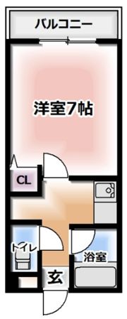 ロータリーマンション萱島西の間取り画像