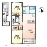 レーベンの間取り画像