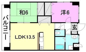 コンフォート・アサノの間取り画像