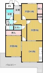 ベルメール香西の間取り画像