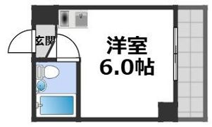 ラレジデンス今里の間取り画像