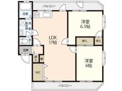フラワーハイツⅠの間取り画像