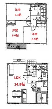 グランソフィア大谷口 A -の間取り画像