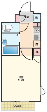 アヴァンツァーレ高輪の間取り画像