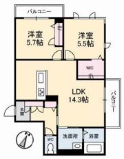 ソルブライト B棟の間取り画像