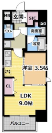 URBANLINK森小路駅前（旧ルネフラッツ森小路駅前）の間取り画像