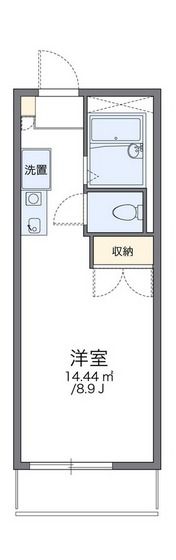 レオパレス中筋の間取り画像
