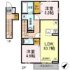 フレンズⅡの間取り画像