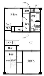 サンハイツ石田の間取り画像