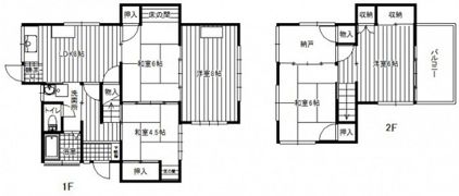 上間戸建の間取り画像