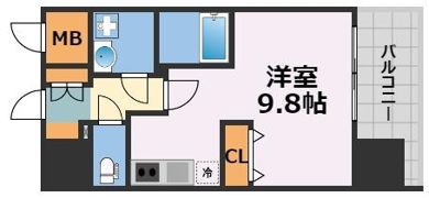コンフォリア新梅田の間取り画像