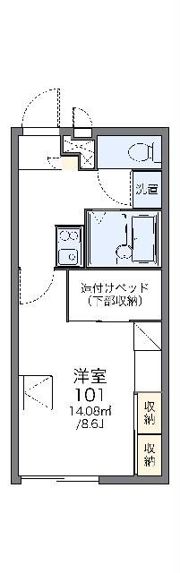 レオパレスアポロンの間取り画像