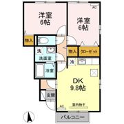 クレオ眉山の間取り画像