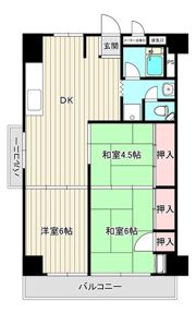 行徳第二アクウェリヤスハイツの間取り画像