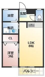 プレステージ風Y‘sの間取り画像