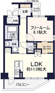 レシェンテ西梅田の間取り画像