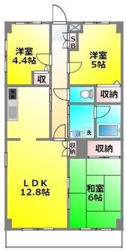 メゾンソレイユの間取り画像