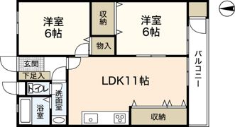 アルル屋代の間取り画像