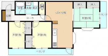アーバンビュー府中の間取り画像