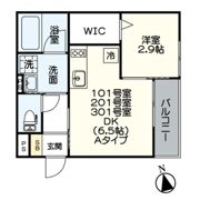 ジュネス宝生町の間取り画像