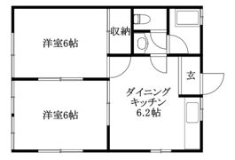 中西コーポの間取り画像