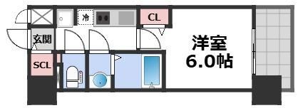 プレサンス深江橋ラヴィゲートの間取り画像